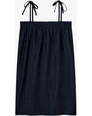 A.P.C. A. P.c. Iris Dress 34 Indigo - Blue