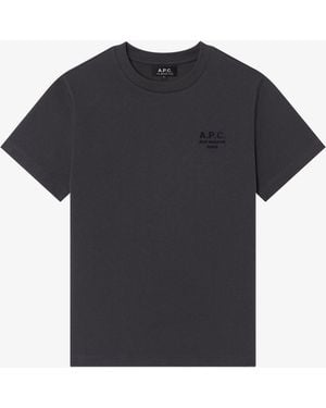 A.P.C. A. P.c. Standard Rue Madame T-shirt Mens M Black - Blue