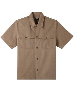 A.P.C. Gilles Shirt - Brown