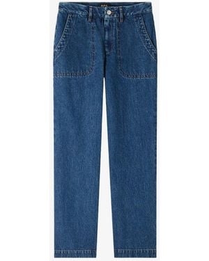 A.P.C. A. P.c. Women's Seaside Jeans Size: 24 In Stonewashed Indigo - Blue