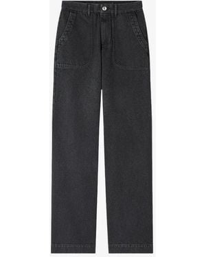 A.P.C. A. P.c. Women's Seaside Jeans Size: 24 In Stonewashed Black - Red