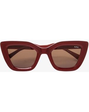 A.P.C. Burgundy/cherry - Brown