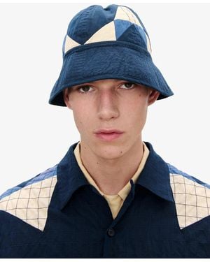 A.P.C. A. P.c. Men's Quilted Bucket Hat Size: 56 In Dark Indigo - Blue