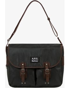 A.P.C. A. P.C. Wax Tarras Bag A. P.C X Barbour One Size Kbf - Black