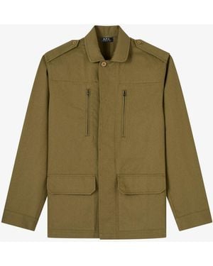 A.P.C. A. P.C. Military-Style Jacket - Green