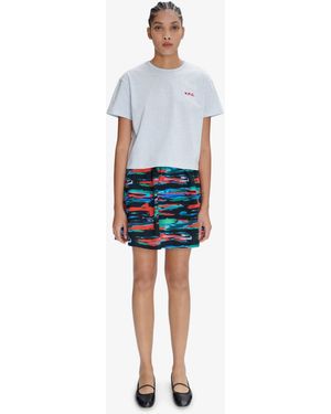 A.P.C. A. P.c. Ravenna Mini Skirt 34 Multicolored - Blue