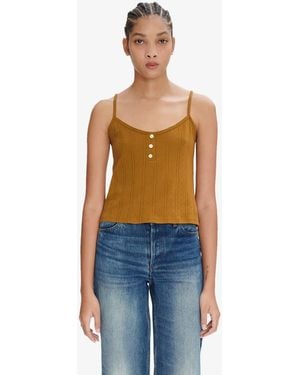 A.P.C. A. P.c. Adèle Tank Top Xs Camel - Blue
