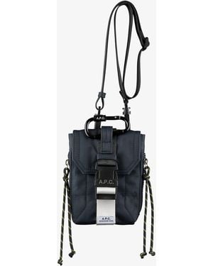 A.P.C. A. P.c. Men's Treck Neck Pouch One Size In Dark Navy - White