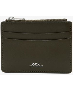 A.P.C. A. P.c. Paris Cardholder One Size Khaki - Green