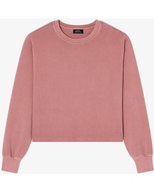 A.P.C. Boxy A. P.C. Autumn 26 Sweatshirt Fag - Pink