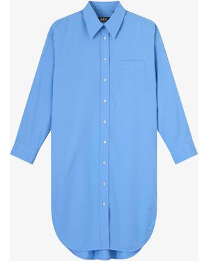 A.P.C. A. P.c. Carola Dress 36 Blue