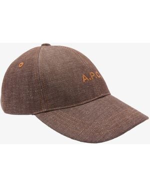 A.P.C. A. P.c. Charlie Baseball Cap 54 Chestnut Brown