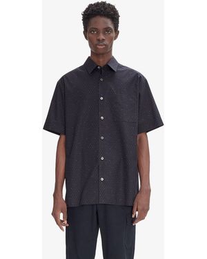 A.P.C. A. P.c. Rone Sizes Short-sleeve Shirt S Navy Blue