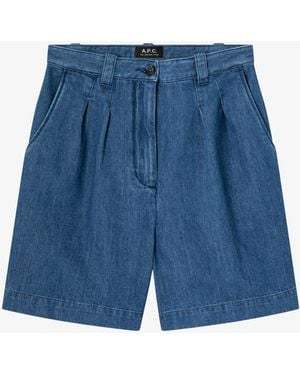 A.P.C. A. P.c. Nola Shorts 40 Blue