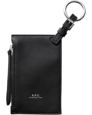 A.P.C. A. P.c. Men's Nino Coin Wallet One Size In Black