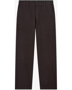 A.P.C. A. P.c. Dan Chinone Size 44 Chestnut Brown - Black