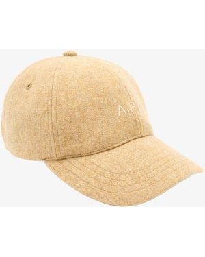 A.P.C. A. P.c. Charlie Baseball Cap 54 Beige - White