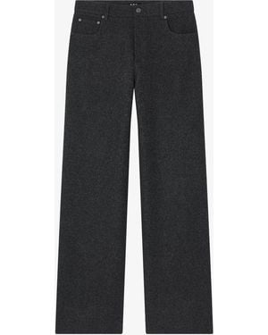 A.P.C. A. P.c. Clyde Pants 24 Charcoal Gray - Black