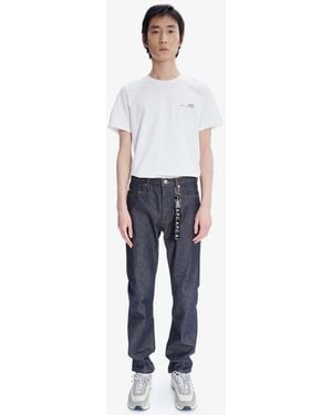 A.P.C. A. P.c. Standard Jeans 27 Raw Indigo - White