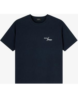 A.P.C. A. P.C. Renoncement T-Shirt - Blue
