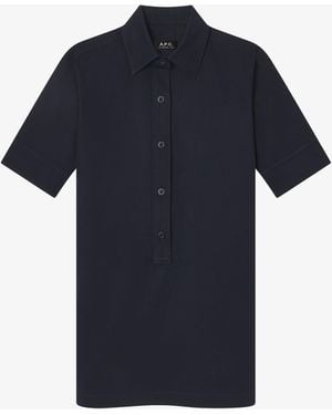 A.P.C. A. P.c. Polo Dress 42 Navy Blue