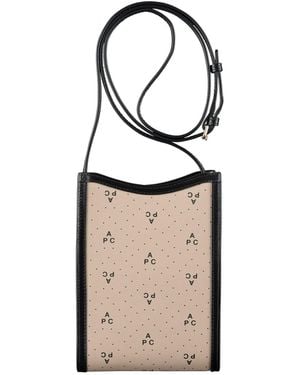 A.P.C. A. P.c. Jamie Neck Pouch One Size Black - White