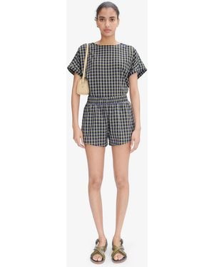 A.P.C. A. P.c. Women's Andrea Shorts Size: 36 In Green - Blue