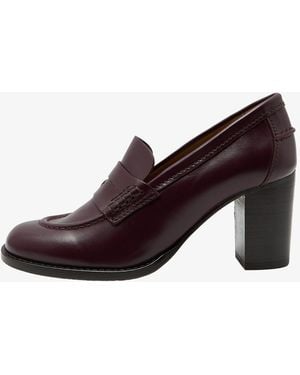 A.P.C. A. P.c. Women's Les Mocassins Talons Size: Us 5 In Red Wine - Brown