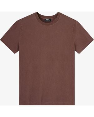 A.P.C. A. P.c. Printemps 26 T-shirt Mens Xxs Brown - Multicolor