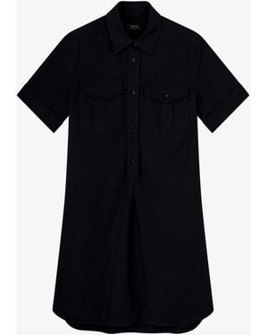 A.P.C. A. P.c. Army Dress 34 Black