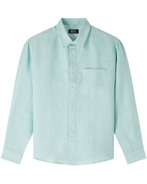A.P.C. Pale Green - Blue
