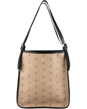 A.P.C. A. P.c. Poppy Small Shopper Tote One Size Beige - Natural