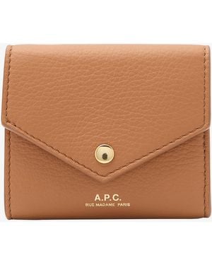 A.P.C. A. P.c. Envelope Coin Purse One Size Camel - Brown
