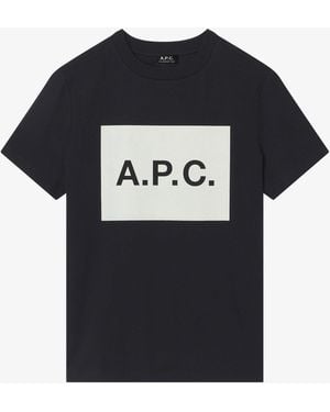 A.P.C. Vignette A. P.c. T-shirt M Black - Blue