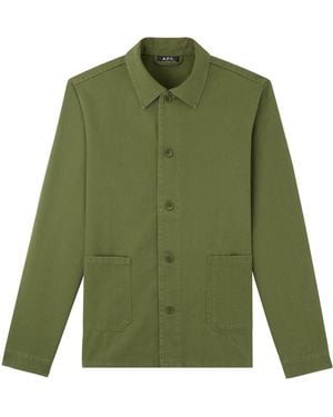 A.P.C. A. P.c. Kerlouan Jacket S Dark Green