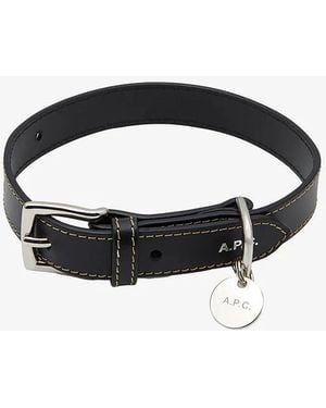 A.P.C. A. P.c. Toutou Leather Collar T2 Black