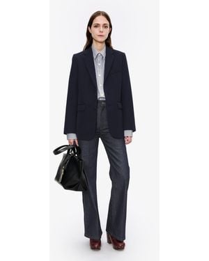 A.P.C. A. P.c. Women's Annie Jacket Size: 34 In Dark Navy Blue