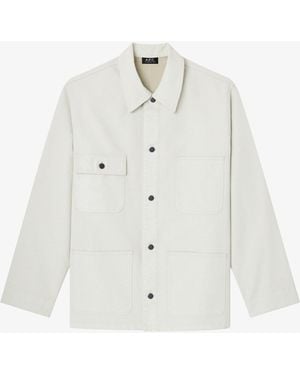 A.P.C. A. P.c. Loone Sizee-fit Overshirt-jacket Xs Off White