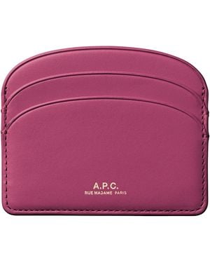 A.P.C. Demi-Lune Cardholder - Purple