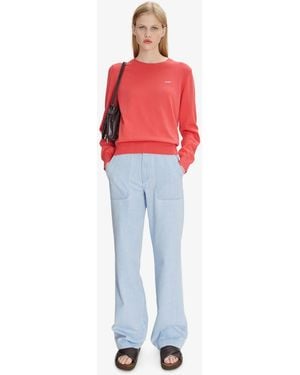 A.P.C. A. P.c. Women's Seaside Jeans Size: 24 In Bleached Out - Red
