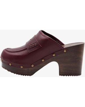 A.P.C. A. P.c. Les Sabots Us 6 Cherry Red - Purple