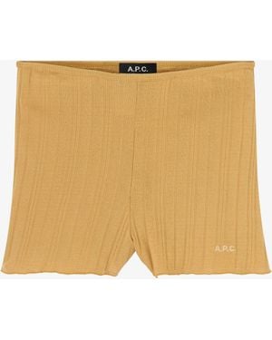 A.P.C. A. P.c. Women's Fitted Lisle Thread Tank Top Size: Extra Small In Off White