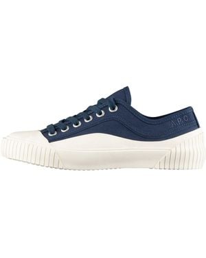 A.P.C. A. P.c. Men's Iggy Low Sneakers Size: Fr38-w8 In Dark Blue