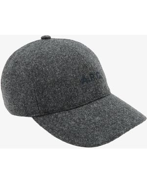 A.P.C. A. P.c. Charlie Baseball Cap 56 Charcoal Gray