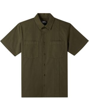 A.P.C. Hunt Short-Sleeve Shirt - Green