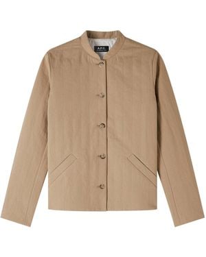 A.P.C. A. P.c. Aurore Jacket 34 Beige - Natural