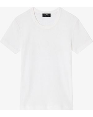 A.P.C. A. P.C. Fitted Organic Cotton T-Shirt - White