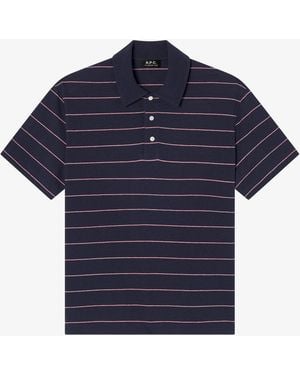 A.P.C. A. P.C. Henry Polo Shirt Iaj - Blue