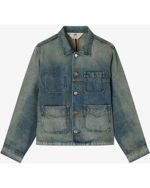 A.P.C. A. P.c. X Brain Dead Selvedge Chore Jacket Xs Blue