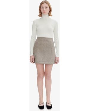 A.P.C. A. P.c. Julie Skirt S Beige - Gray